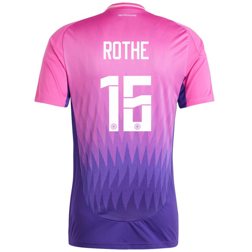 Homem Camisola Alemanha Tom Rothe #16 Rosa Roxo Alternativa 24-26 Camisa