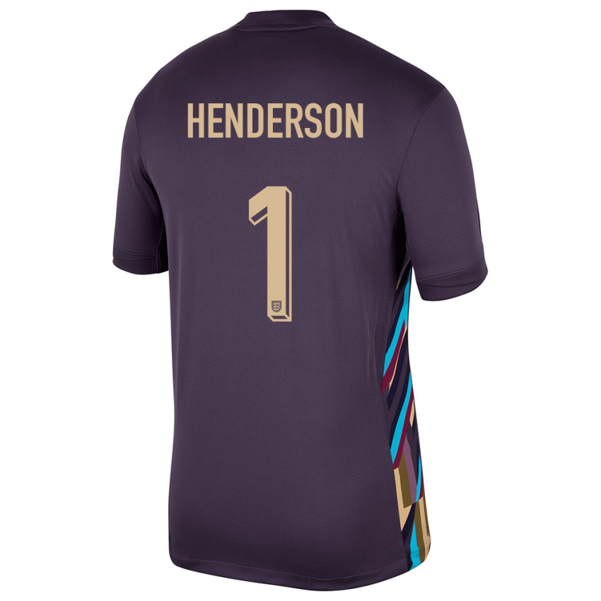 Homem Camisola Inglaterra Dean Henderson #1 Passa Escura Alternativa 24-26 Camisa