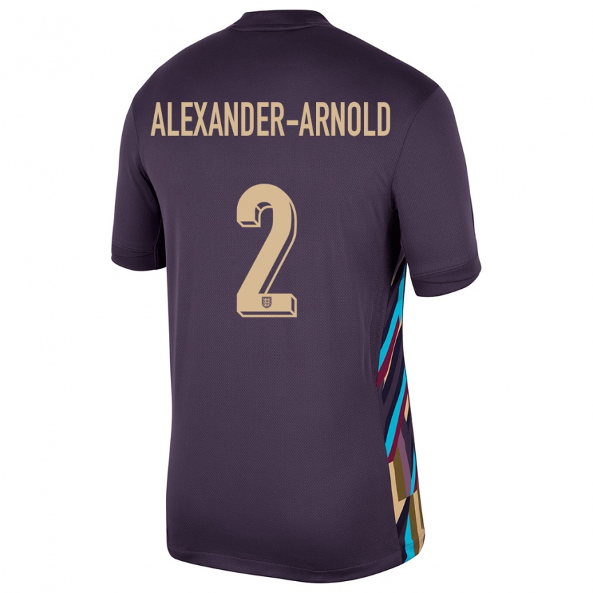 Homem Camisola Inglaterra Trent Alexander-Arnold #2 Passa Escura Alternativa 24-26 Camisa