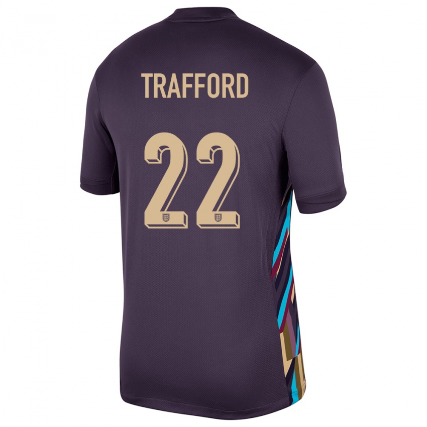 Homem Camisola Inglaterra James Trafford #22 Passa Escura Alternativa 24-26 Camisa