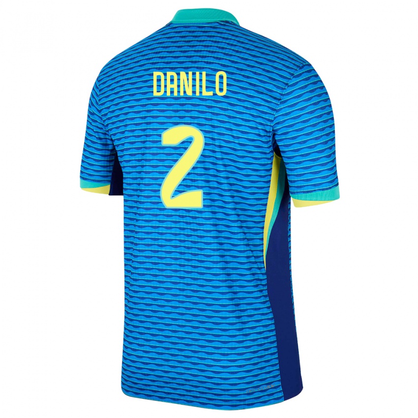 Homem Camisola Brasil Danilo #2 Azul Alternativa 24-26 Camisa