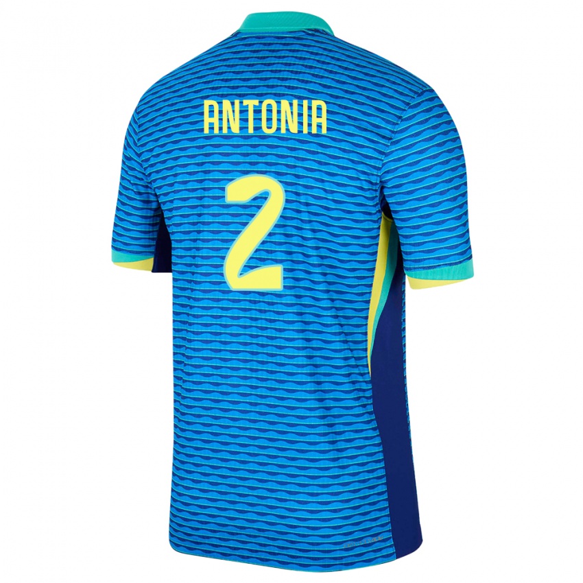 Homem Camisola Brasil Antonia #2 Azul Alternativa 24-26 Camisa