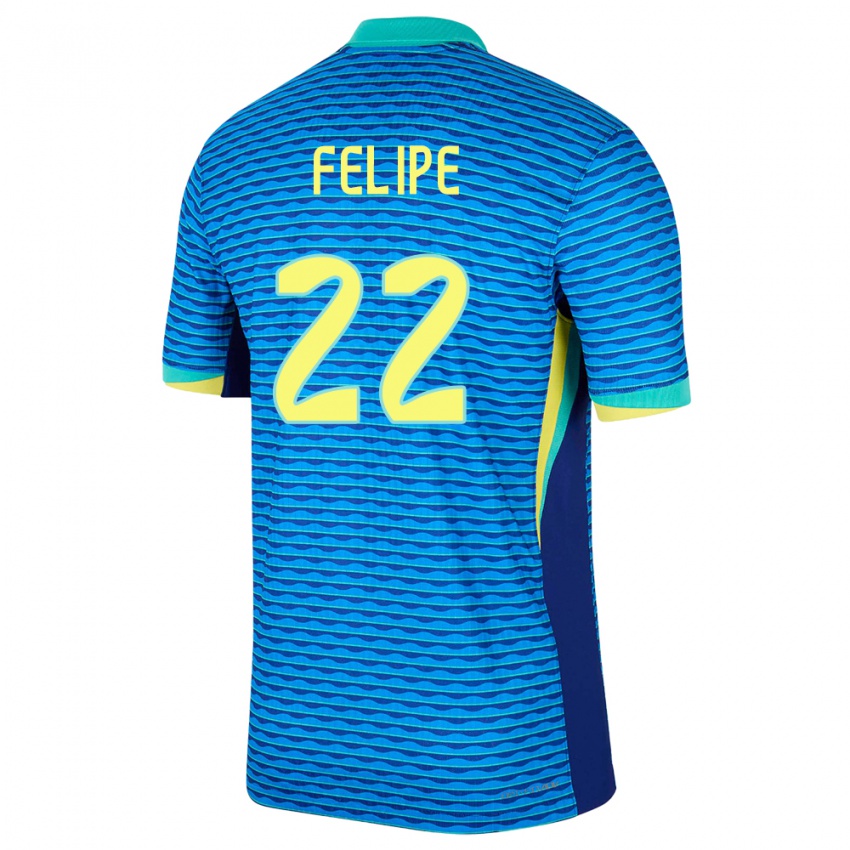 Homem Camisola Brasil Cayo Felipe #22 Azul Alternativa 24-26 Camisa