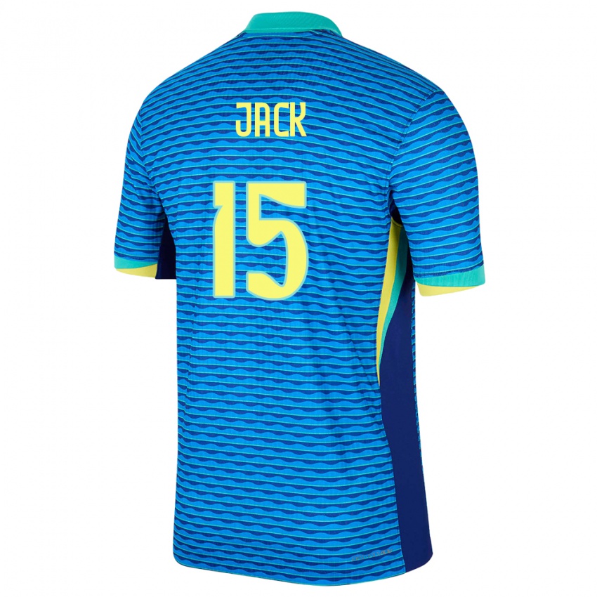 Homem Camisola Brasil Fellipe Jack #15 Azul Alternativa 24-26 Camisa