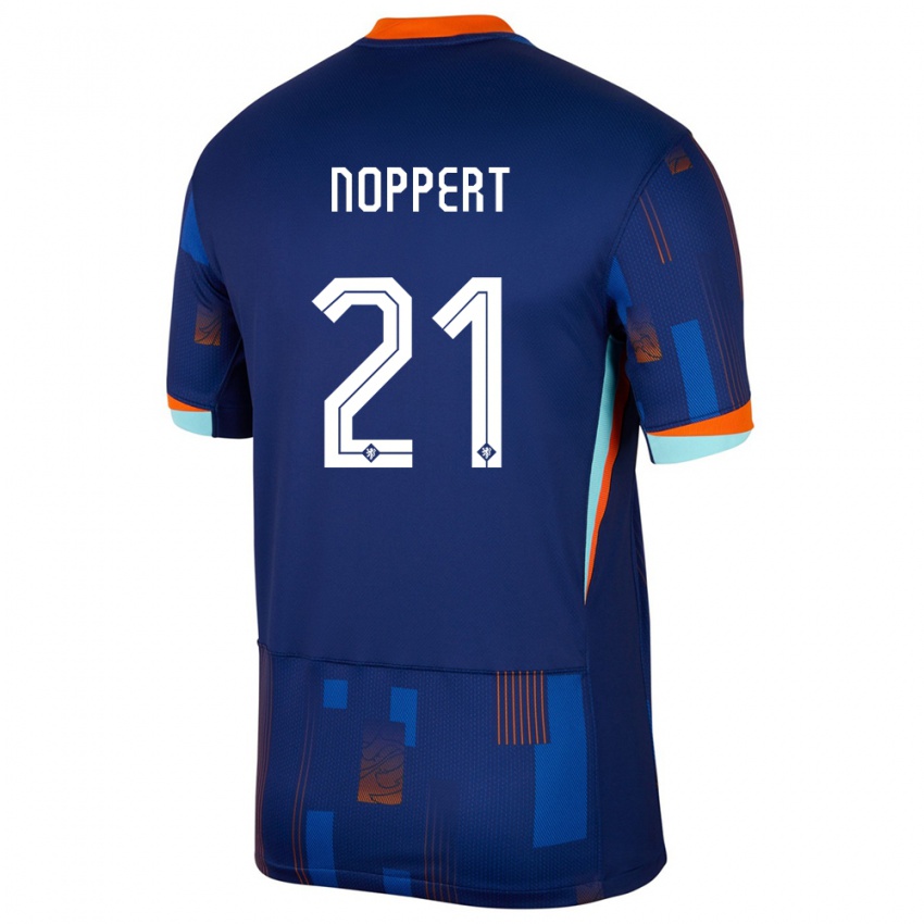 Homem Camisola Países Baixos Andries Noppert #21 Azul Alternativa 24-26 Camisa