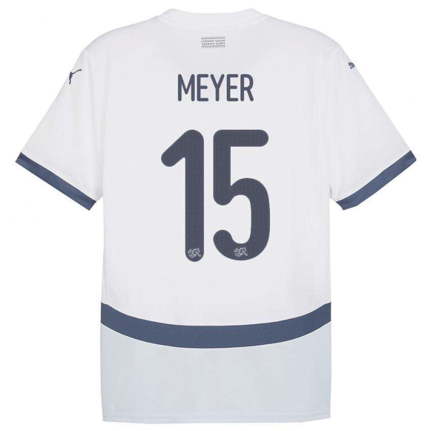 Homem Camisola Suiça Leny Meyer #15 Branco Alternativa 24-26 Camisa