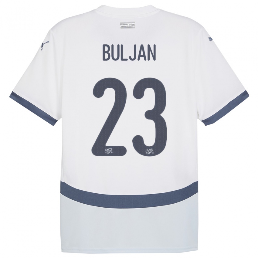 Homem Camisola Suiça Leo Buljan #23 Branco Alternativa 24-26 Camisa