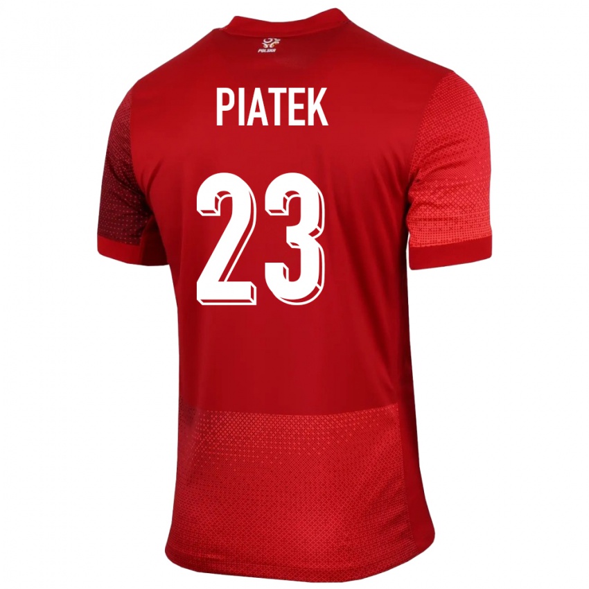 Homem Camisola Polónia Krzysztof Piatek #23 Vermelho Alternativa 24-26 Camisa