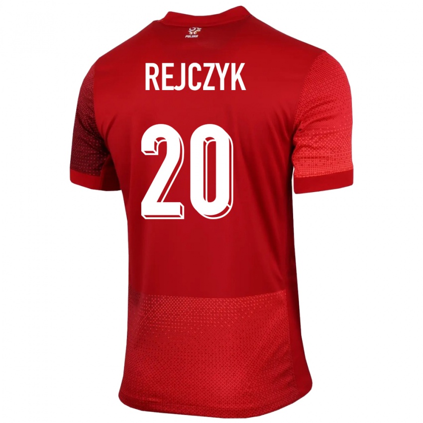 Homem Camisola Polónia Filip Rejczyk #20 Vermelho Alternativa 24-26 Camisa