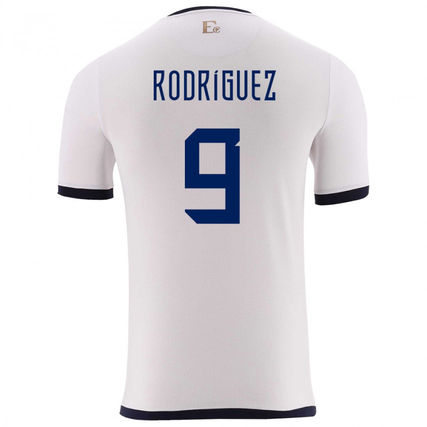 Homem Camisola Equador Ingrid Rodriguez #9 Branco Alternativa 24-26 Camisa