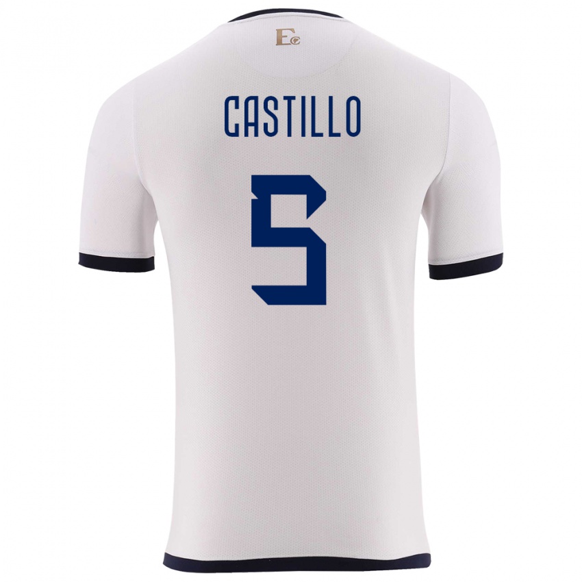 Homem Camisola Equador Denil Castillo #5 Branco Alternativa 24-26 Camisa