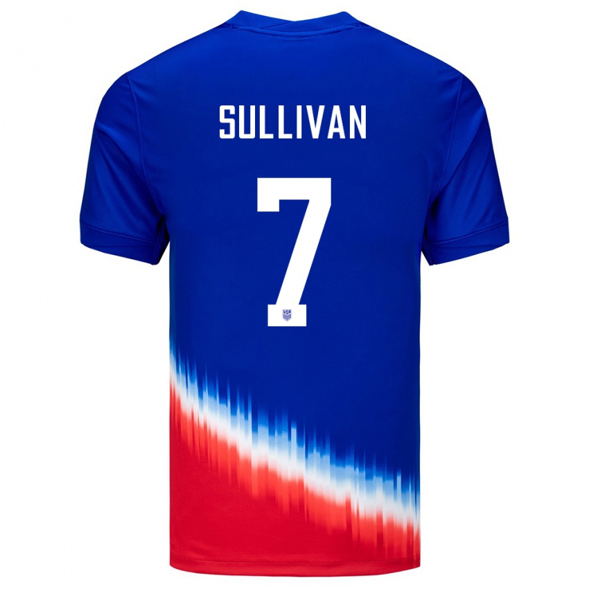 Homem Camisola Estados Unidos Quinn Sullivan #7 Azul Alternativa 24-26 Camisa