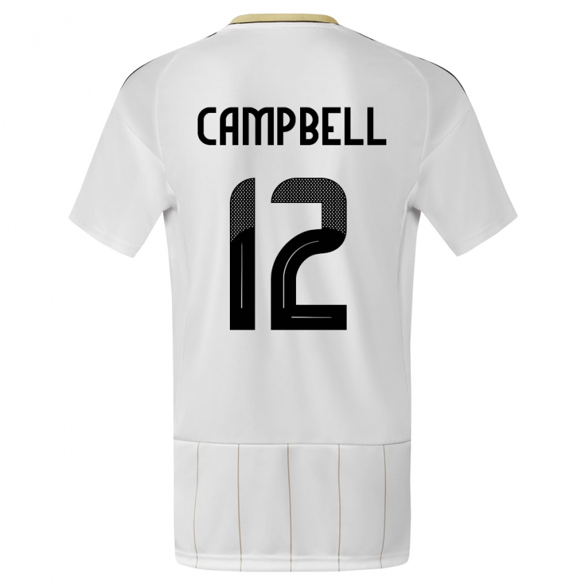Homem Camisola Costa Rica Joel Campbell #12 Branco Alternativa 24-26 Camisa