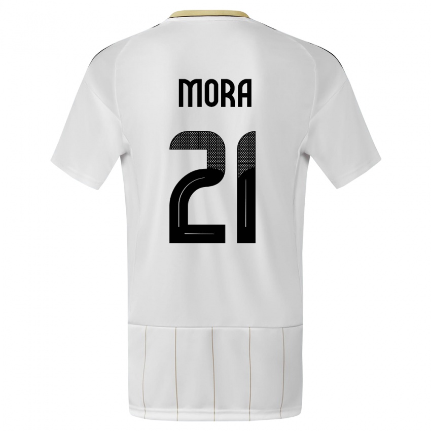 Homem Camisola Costa Rica Carlos Mora #21 Branco Alternativa 24-26 Camisa