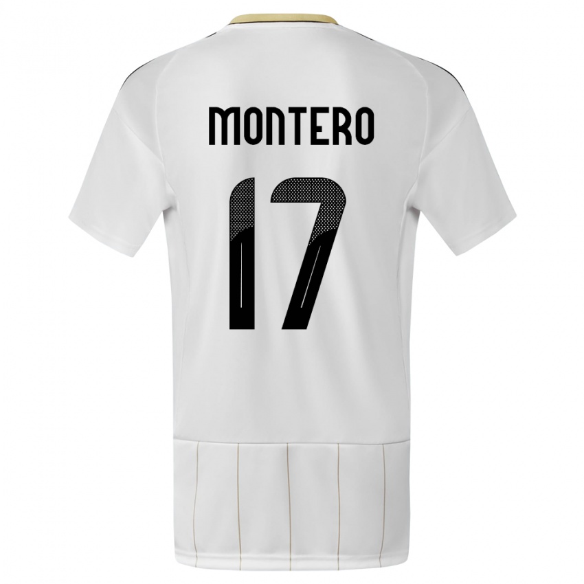 Homem Camisola Costa Rica Michelle Montero #17 Branco Alternativa 24-26 Camisa