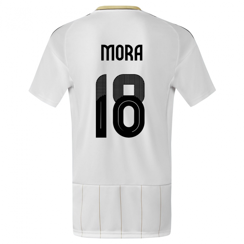 Homem Camisola Costa Rica Bayron Mora #18 Branco Alternativa 24-26 Camisa