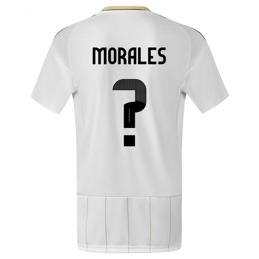 Homem Camisola Costa Rica Bryan Morales #0 Branco Alternativa 24-26 Camisa