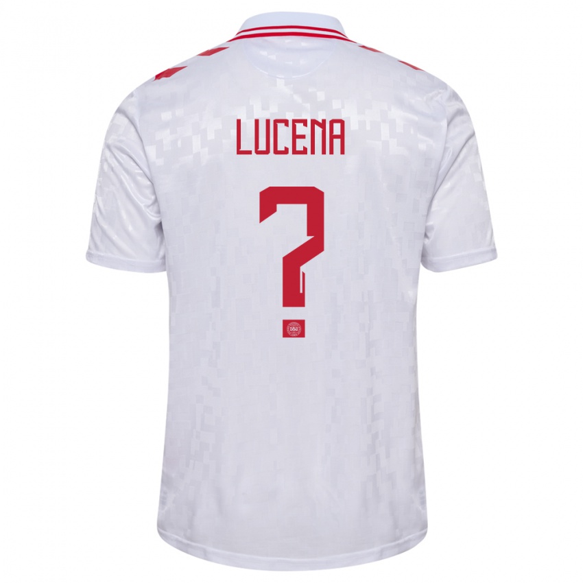 Homem Camisola Dinamarca Julius Lucena #0 Branco Alternativa 24-26 Camisa