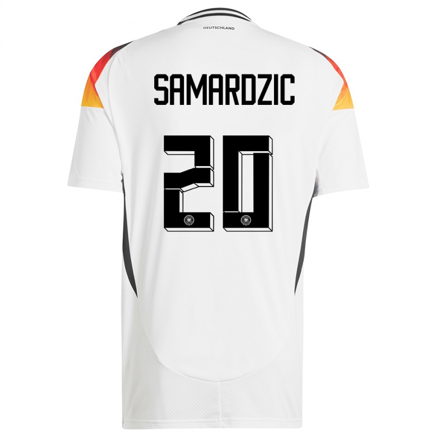 Mulher Camisola Alemanha Lazar Samardzic #20 Branco Principal 24-26 Camisa
