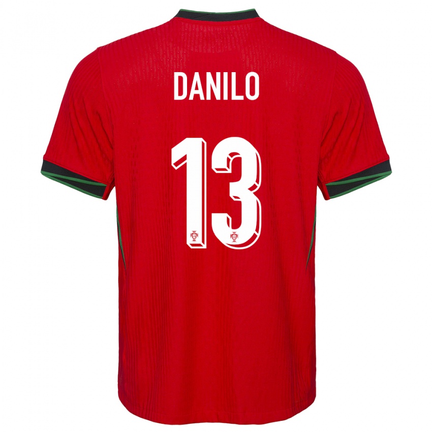 Mulher Camisola Portugal Danilo Pereira #13 Vermelho Principal 24-26 Camisa