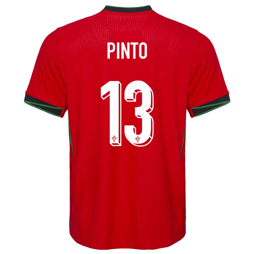 Mulher Camisola Portugal Fatima Pinto #13 Vermelho Principal 24-26 Camisa