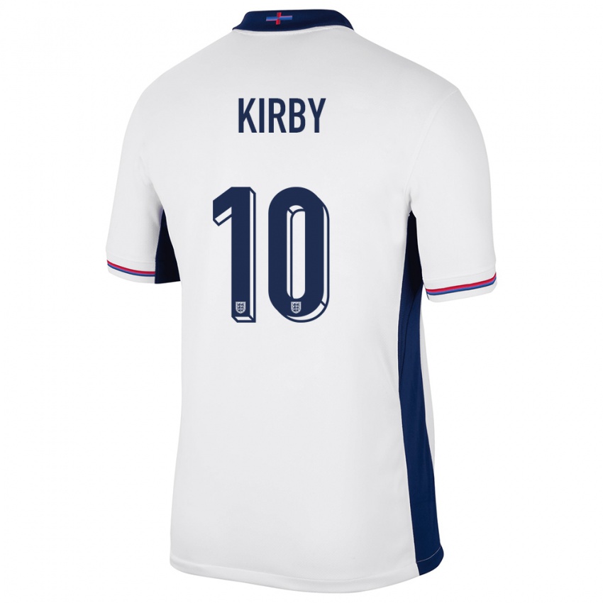 Mulher Camisola Inglaterra Fran Kirby #10 Branco Principal 24-26 Camisa