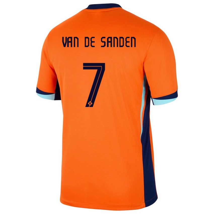 Mulher Camisola Países Baixos Shanice Van De Sanden #7 Laranja Principal 24-26 Camisa