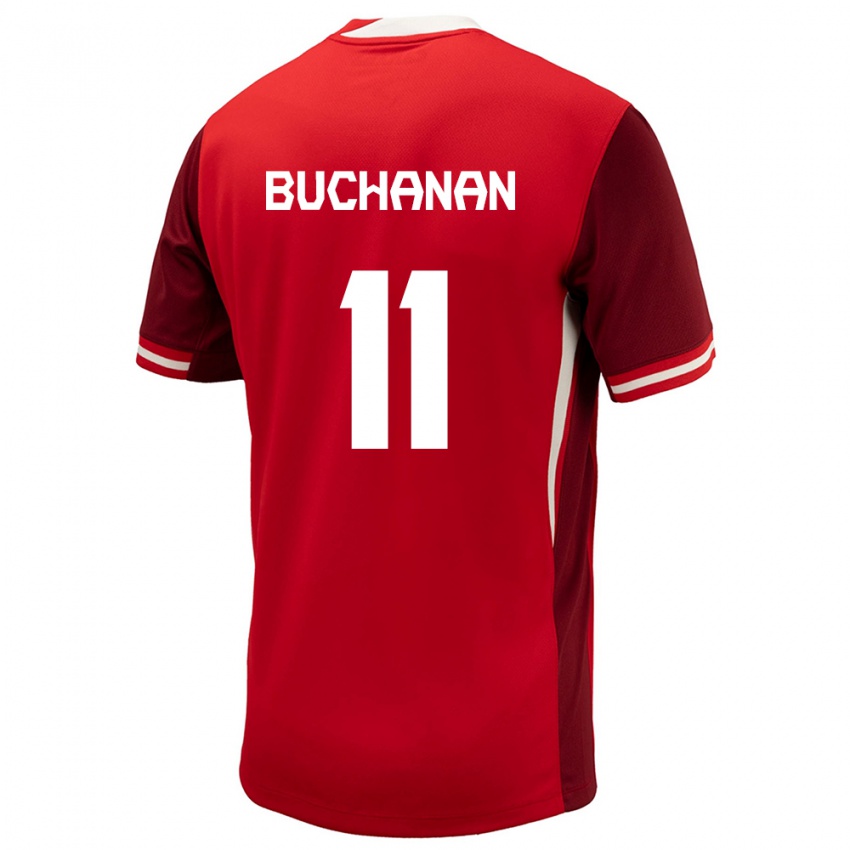 Mulher Camisola Canadá Tajon Buchanan #11 Vermelho Principal 24-26 Camisa