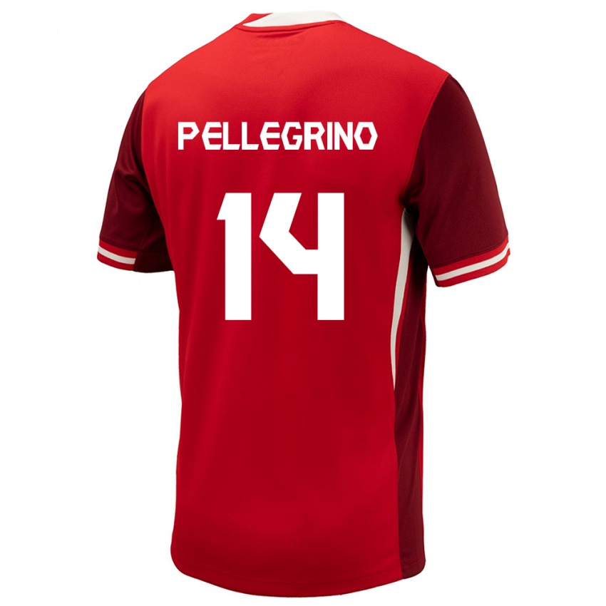 Mulher Camisola Canadá Gabriel Pellegrino #14 Vermelho Principal 24-26 Camisa