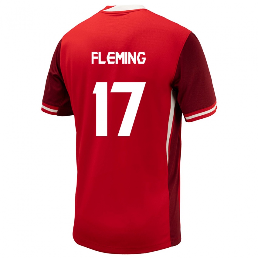 Mulher Camisola Canadá Jessie Fleming #17 Vermelho Principal 24-26 Camisa