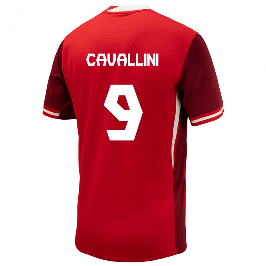 Mulher Camisola Canadá Lucas Cavallini #9 Vermelho Principal 24-26 Camisa