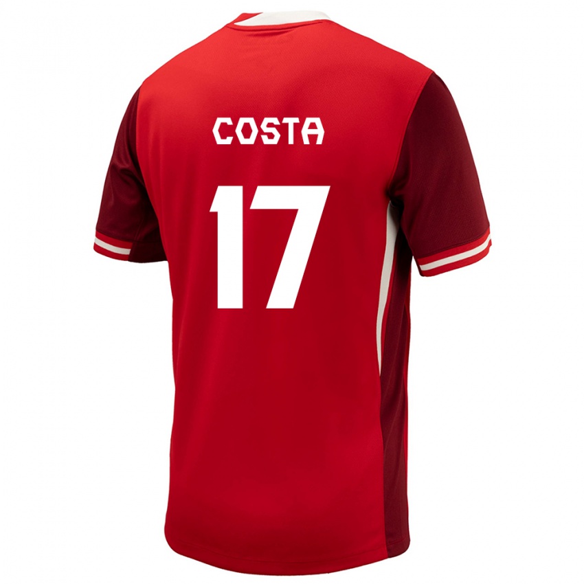 Mulher Camisola Canadá Jesse Costa #17 Vermelho Principal 24-26 Camisa