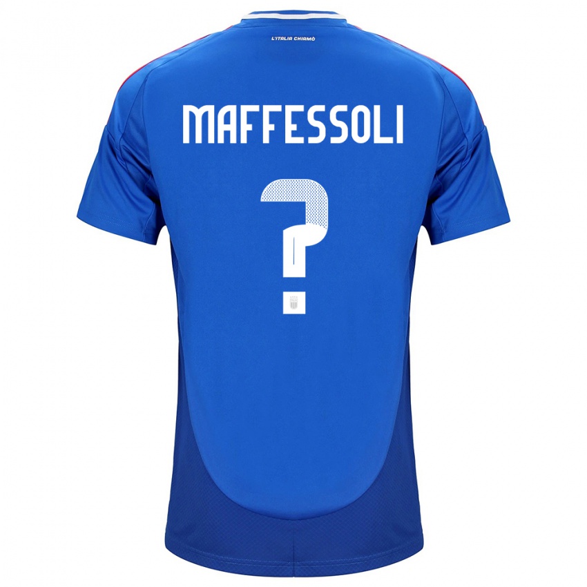 Mulher Camisola Itália Manuel Maffessoli #0 Azul Principal 24-26 Camisa