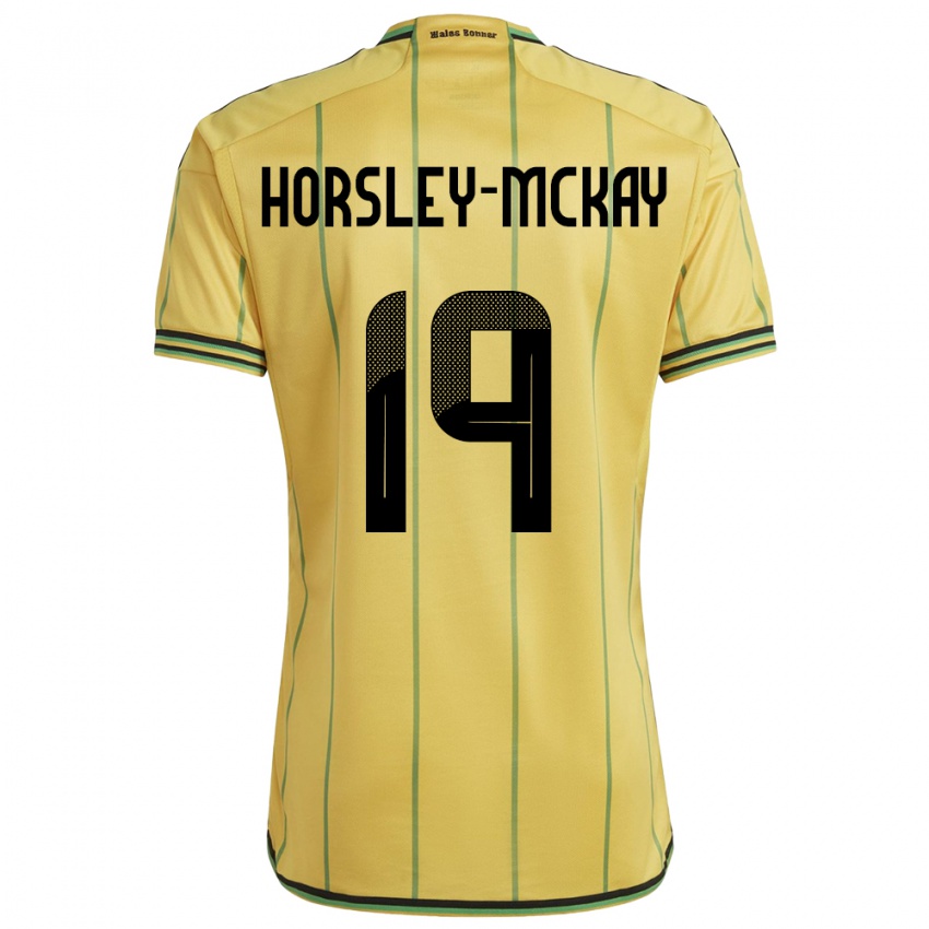 Mulher Camisola Jamaica Kyron Horsley-Mckay #19 Amarelo Principal 24-26 Camisa