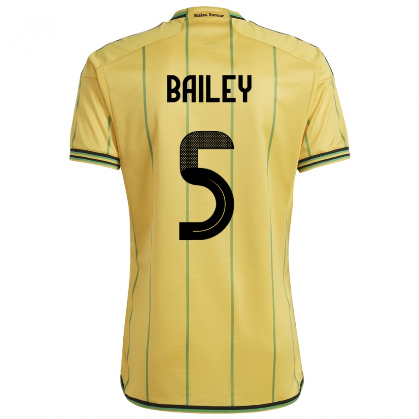 Mulher Camisola Jamaica Jade Bailey #5 Amarelo Principal 24-26 Camisa