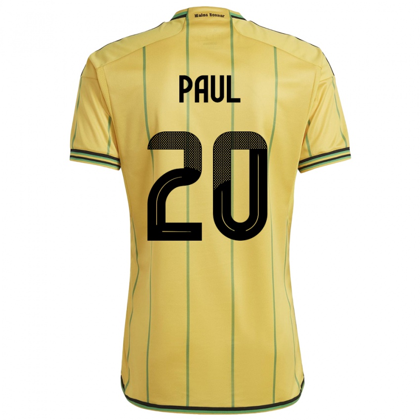 Mulher Camisola Jamaica Lachante Paul #20 Amarelo Principal 24-26 Camisa