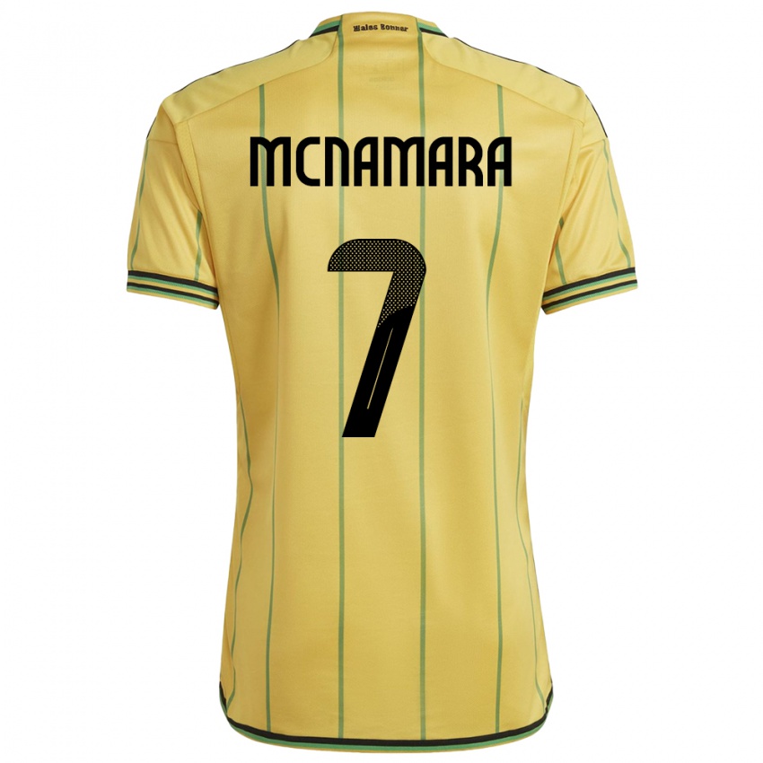 Mulher Camisola Jamaica Peyton Mcnamara #7 Amarelo Principal 24-26 Camisa