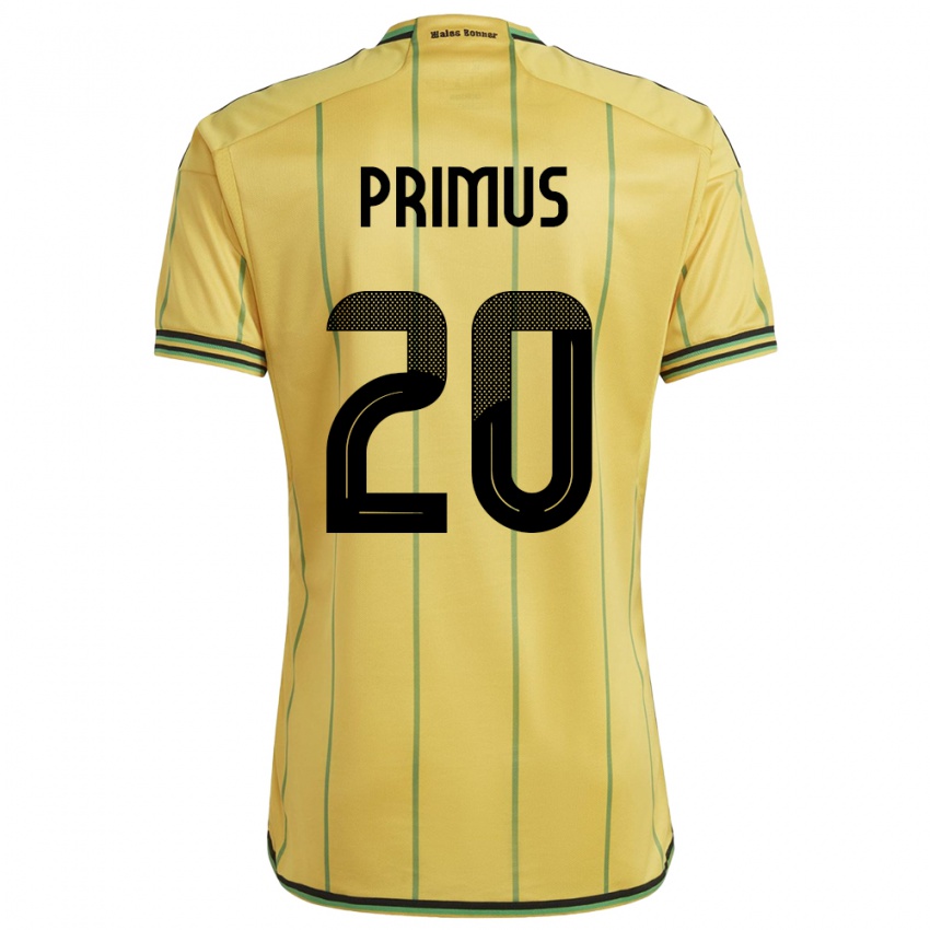 Mulher Camisola Jamaica Atlanta Primus #20 Amarelo Principal 24-26 Camisa