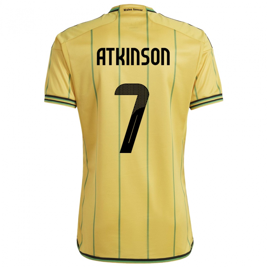 Mulher Camisola Jamaica Natoya Atkinson #7 Amarelo Principal 24-26 Camisa