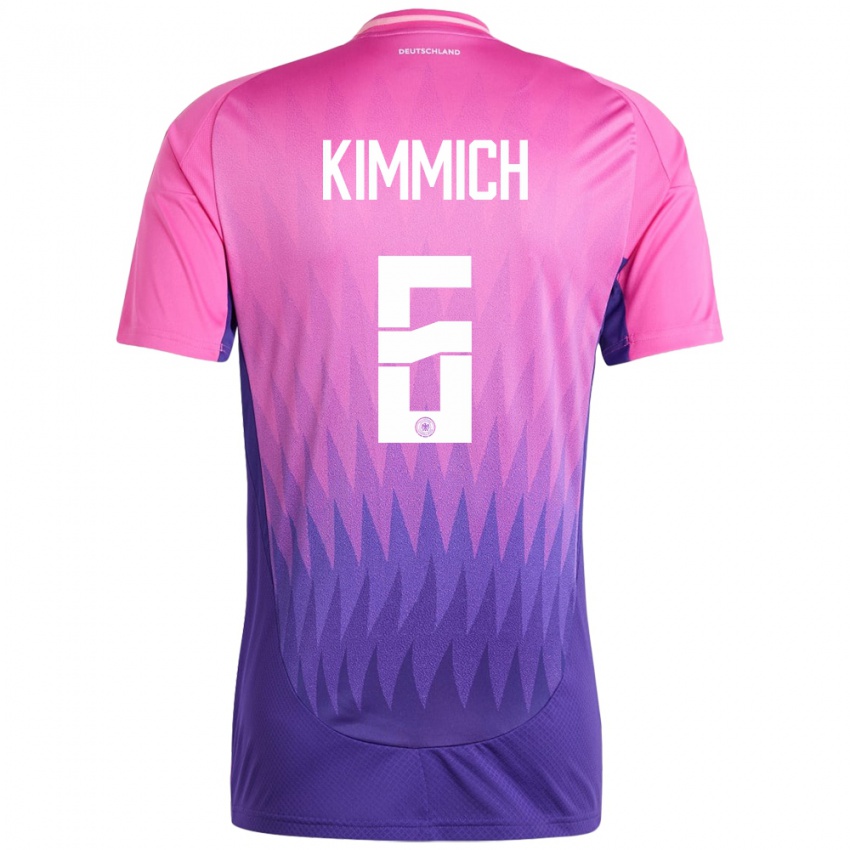 Mulher Camisola Alemanha Joshua Kimmich #6 Rosa Roxo Alternativa 24-26 Camisa