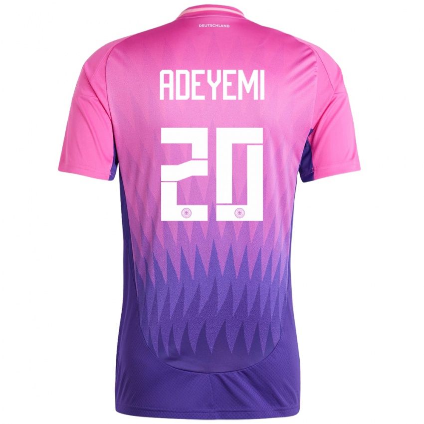 Mulher Camisola Alemanha Karim Adeyemi #20 Rosa Roxo Alternativa 24-26 Camisa