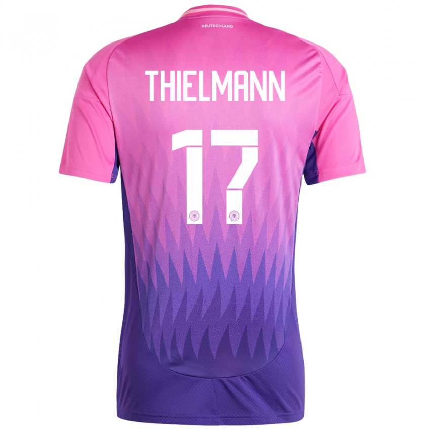 Mulher Camisola Alemanha Jan Thielmann #17 Rosa Roxo Alternativa 24-26 Camisa