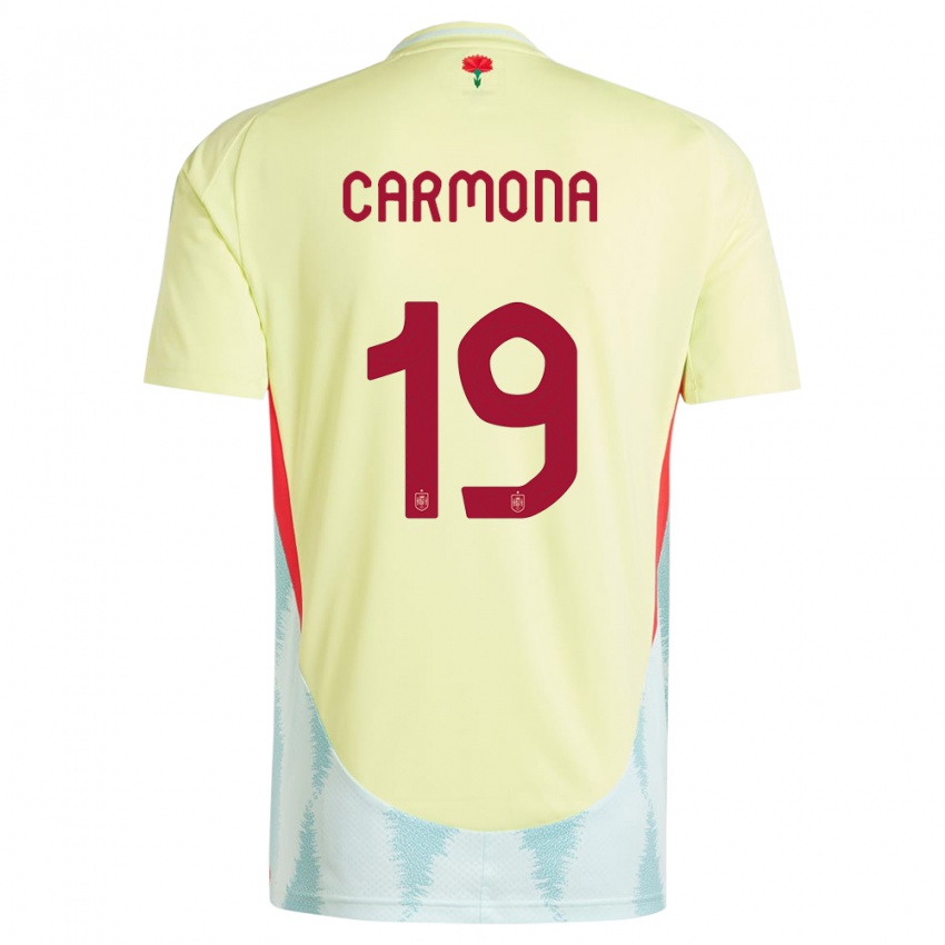 Mulher Camisola Espanha Olga Carmona #19 Amarelo Alternativa 24-26 Camisa