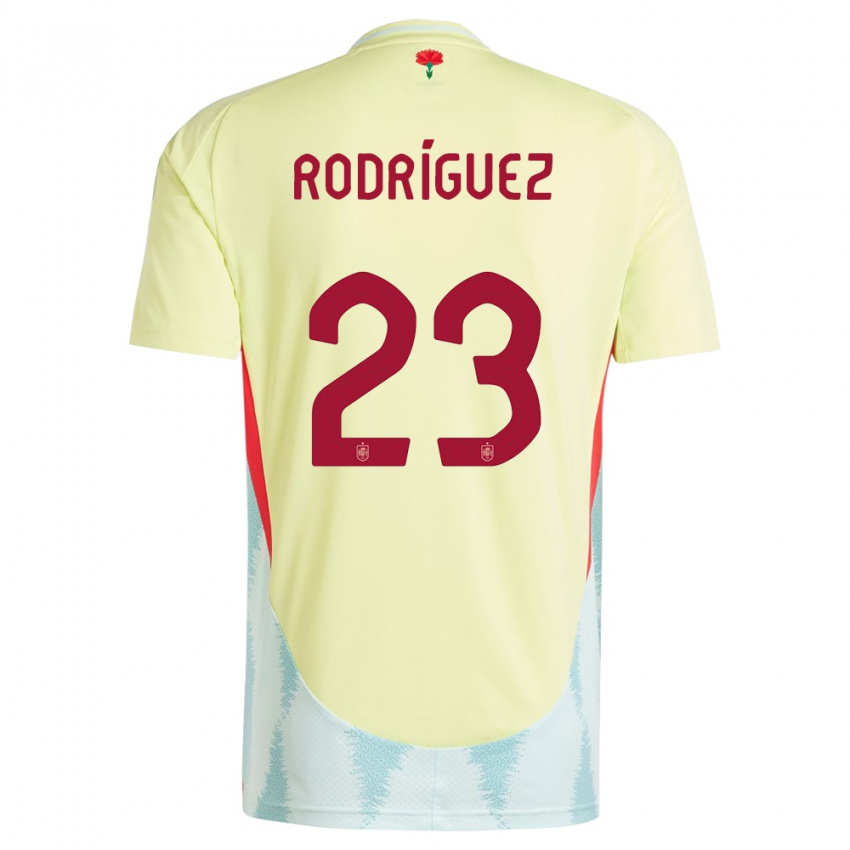 Mulher Camisola Espanha Misa Rodriguez #23 Amarelo Alternativa 24-26 Camisa
