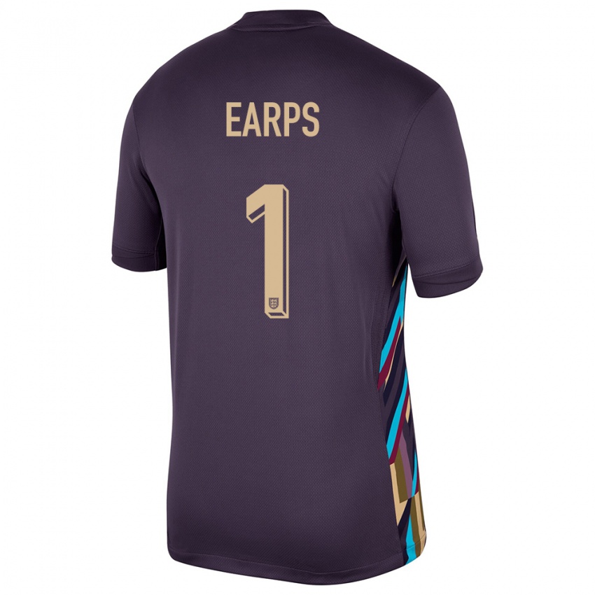 Mulher Camisola Inglaterra Mary Earps #1 Passa Escura Alternativa 24-26 Camisa