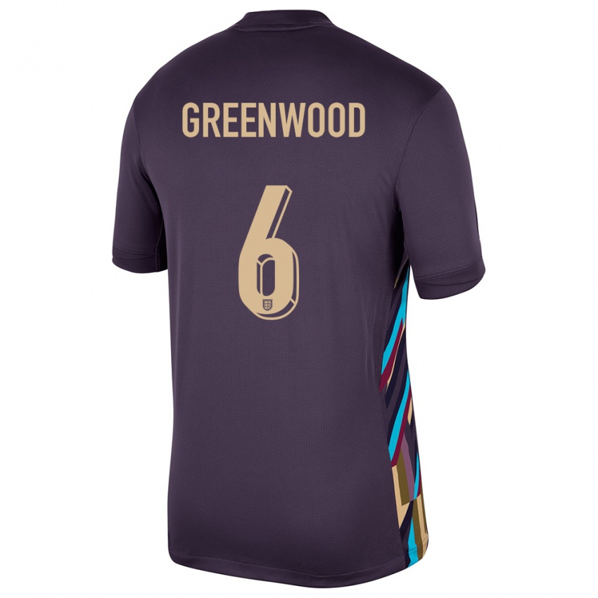 Mulher Camisola Inglaterra Alex Greenwood #6 Passa Escura Alternativa 24-26 Camisa