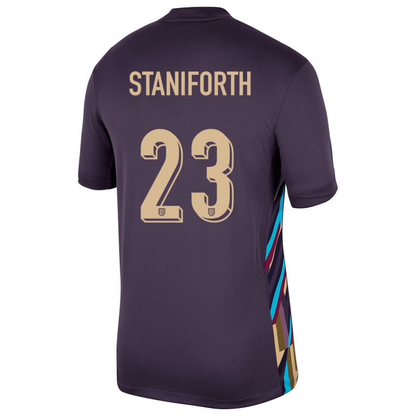 Mulher Camisola Inglaterra Lucy Staniforth #23 Passa Escura Alternativa 24-26 Camisa