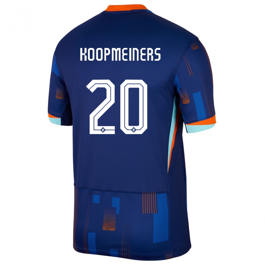 Mulher Camisola Países Baixos Teun Koopmeiners #20 Azul Alternativa 24-26 Camisa