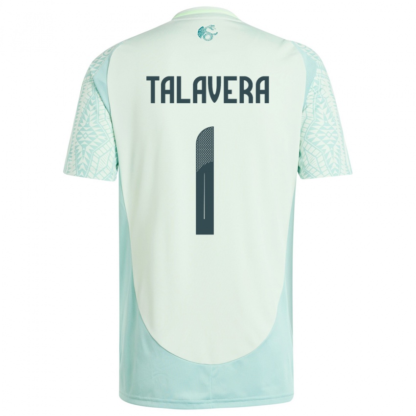 Mulher Camisola México Alfredo Talavera #1 Linho Verde Alternativa 24-26 Camisa
