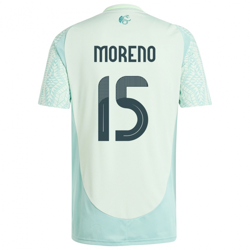 Mulher Camisola México Hector Moreno #15 Linho Verde Alternativa 24-26 Camisa